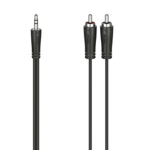 Hama cable audio 3.5-2x rca black 3.0m