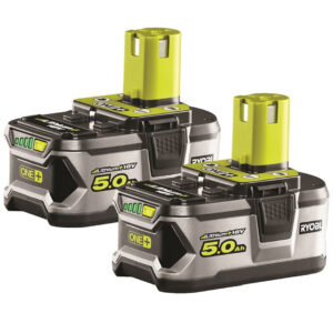 Ryobi batteri 18v 5.0a rb18l50 (2 stk)