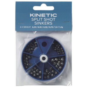 Kinetic split shot lead sinkers assortme