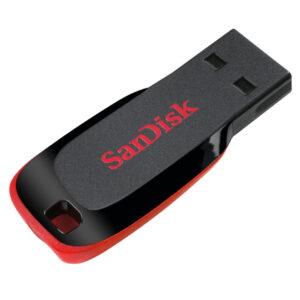 Sandisk usb-minne 2.0 blade 64gb svart u