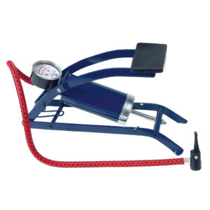Fotpumpe med manometer