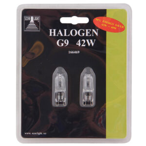 Lyspære g9 halogen 42w (55w) 2-pk