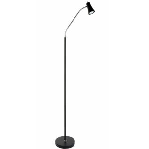 Grenada gulvlampe sort og krom led