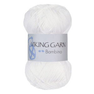 GARN VIKING BAMBINO 400 HVIT