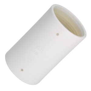 Gelia muffe pp 40mm hvit med gummitettin