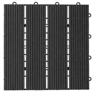 GULV FLISER 6PK 30X30CM MØRKEGRÅ