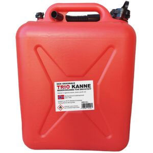 Bensinkanne trio 20 liter rød plast