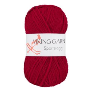 Garn viking sportsragg 565 rød
