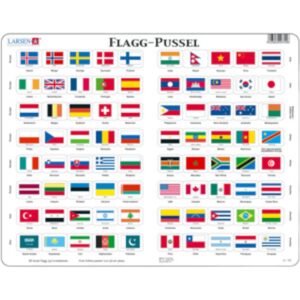 Platepusle maxi 80 flagg fra hele verden