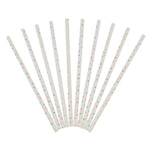 Papir sugerør sprinkles 24-p