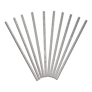 Paper straws silver 24-p