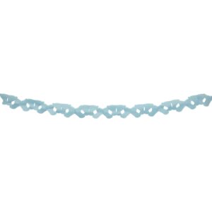 Garland footprints light blue
