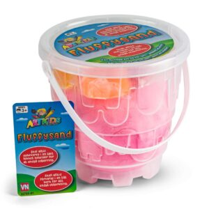 Artkids fluffysand 1kg 4 farger m6 forme