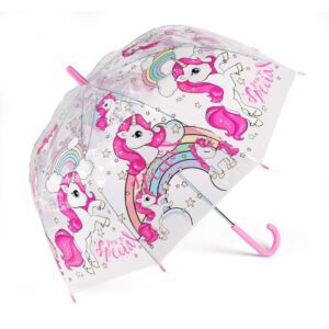 4girlz dome paraply 70cm see-tru unicorn