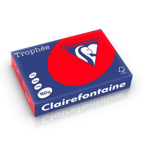 Kopipapir 160g a4 rød 250ark
