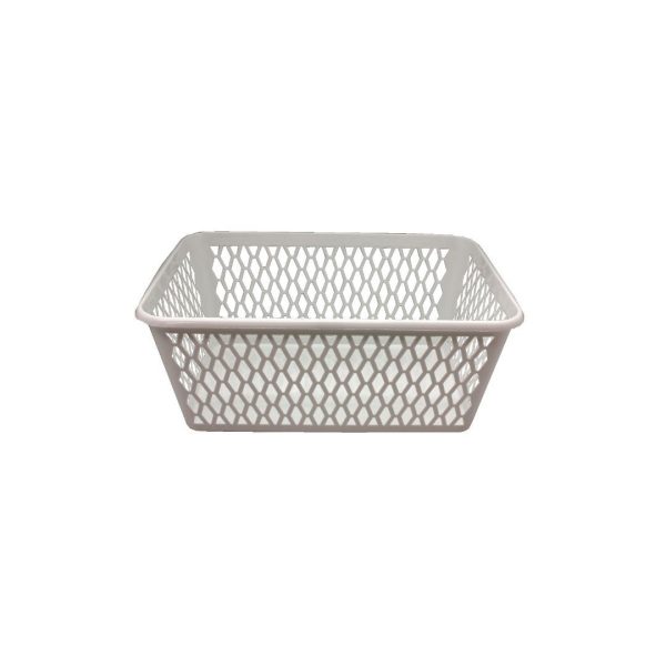 Plast1 minikurv hvit liten 25 x 15 x 8 c