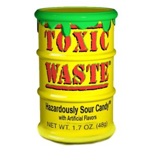 Toxic waste yellow hazardously