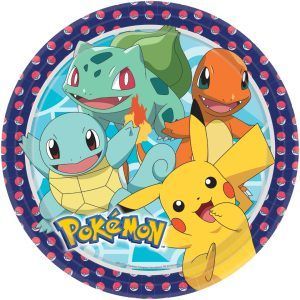 Papir tallerken pokemon 22.8 cm 8-p
