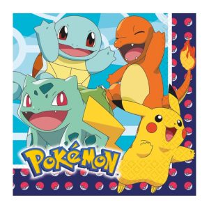 Papir serviett 33 x 33 cm pokemon 16-p
