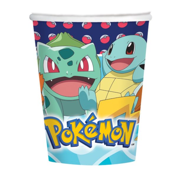 Papir kopp pokemon 8-p