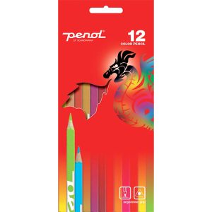 Penol fargeblyanter 12 tynne