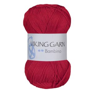 Garn viking bambino 450 rød