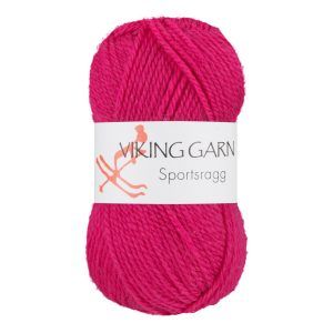 Garn viking sportsragg 572 cerise