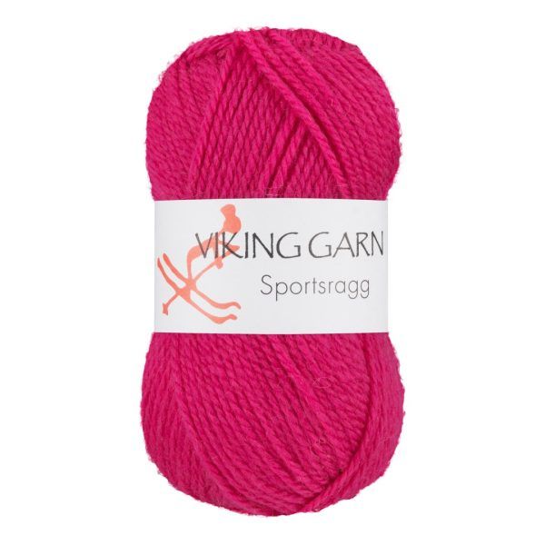 Garn viking sportsragg 572 cerise