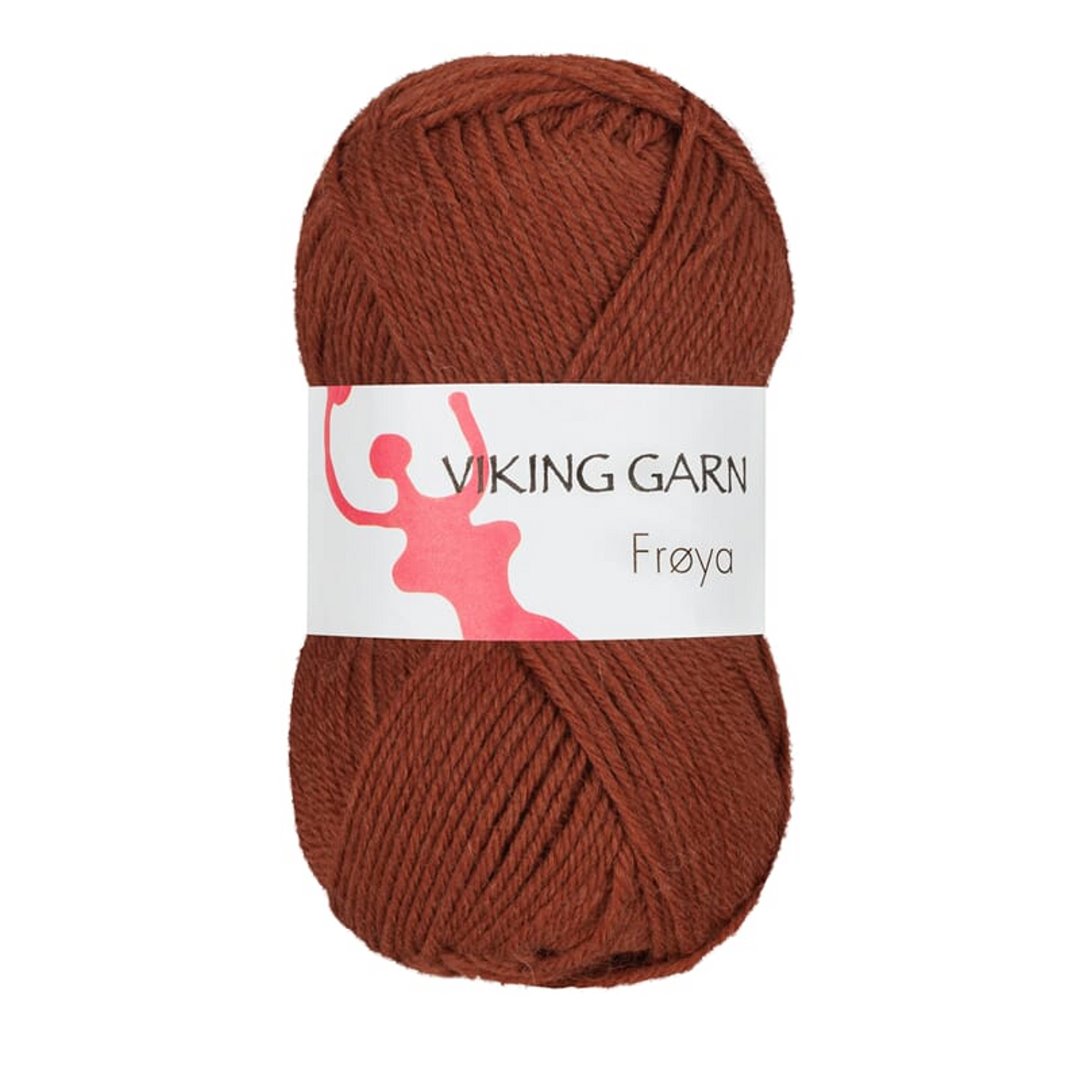 Garn viking frøya 253 tobakk