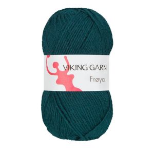Garn viking frøya 233 mørk grønn