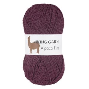 Garn viking alpaca fine 670 aubergine