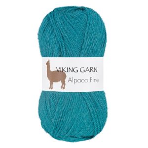 Garn viking alpaca fine 629 mørk turkis