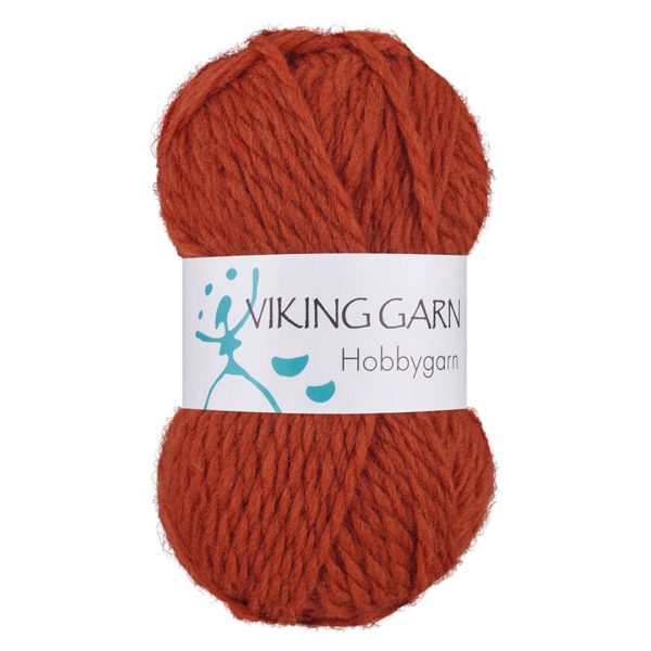 Garn viking hobbygarn 953 rust