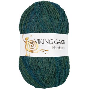Garn viking pleddgarn 730 blå/grønn