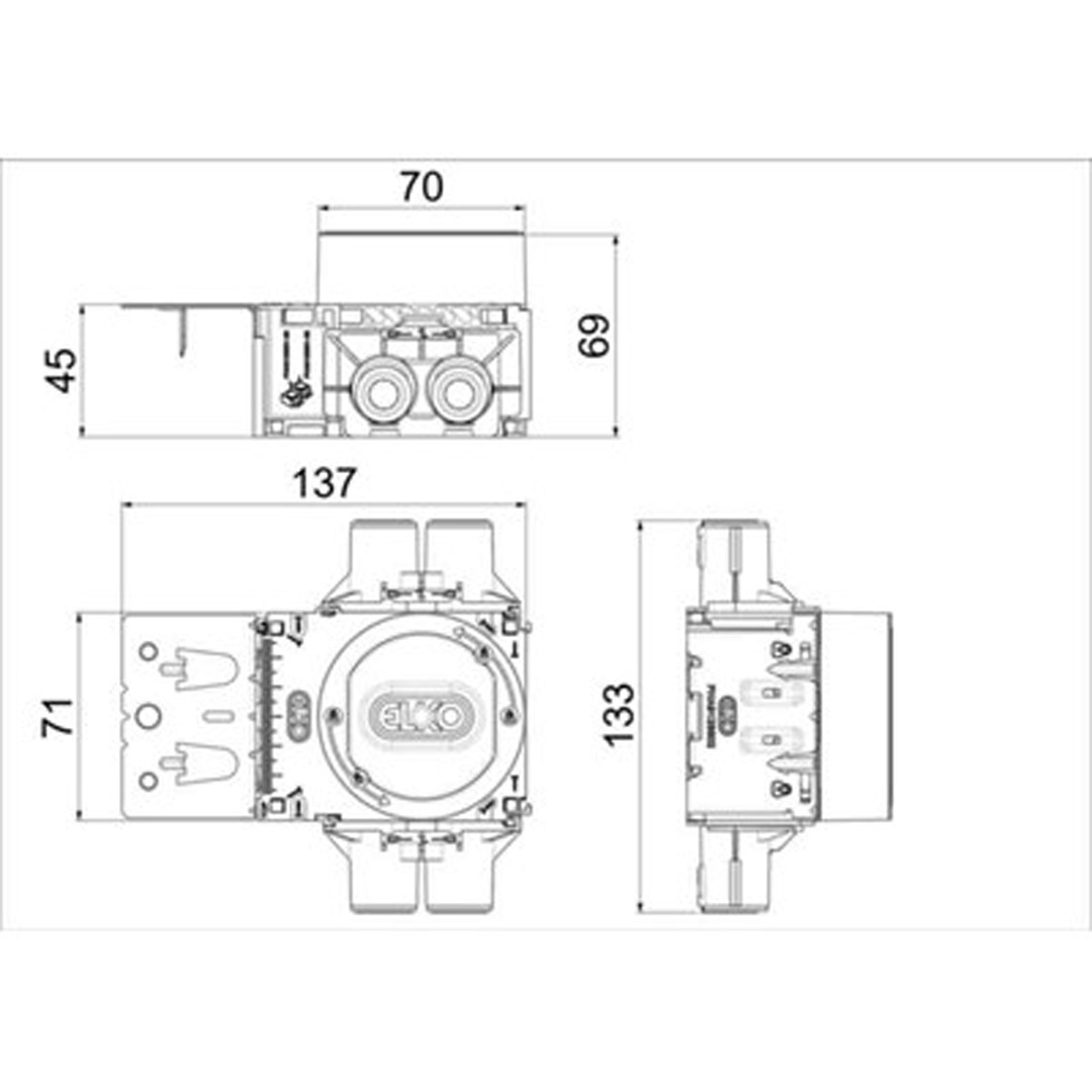 Koblingsboks høy 4x16/20 - Bilde 2