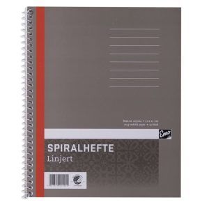 Spiralhefte emo 17x21cm 70g 50bl linjer