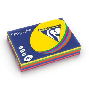 Kopipapir 80g  a4 5farger 500ark
