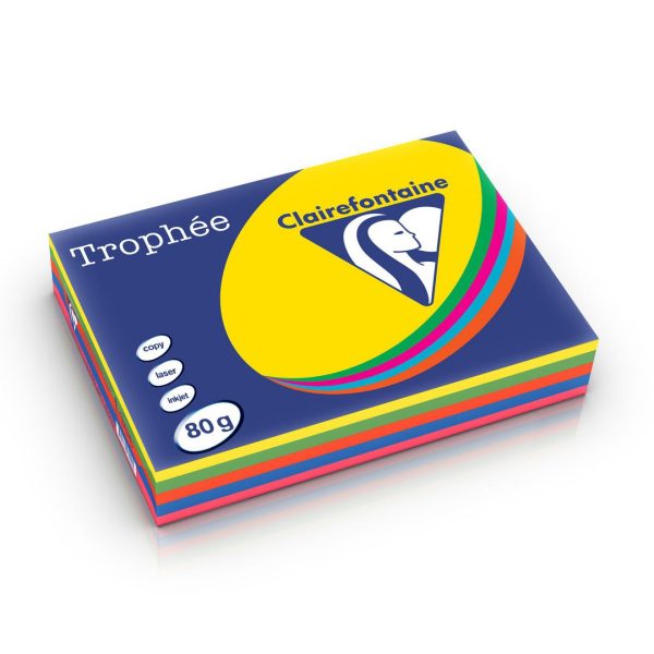 Kopipapir 80g  a4 5farger 500ark