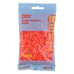 Hama midi perler 1000 pcs orange