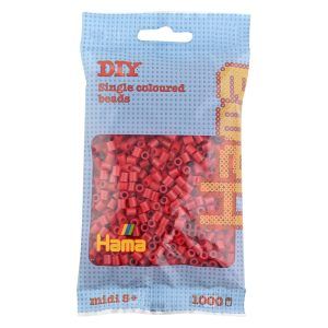 Hama midi perler 1000 pcs dark red