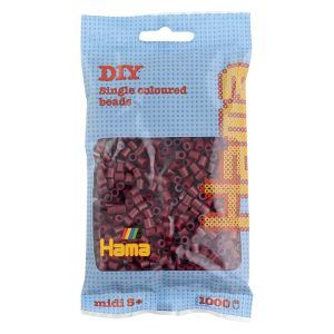 Hama midi perler 1000 pcs burgundy