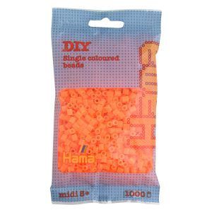 Hama midi perler 1000 pcs neon orange