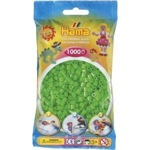 Hama midi perler 1000 pcs fluor green