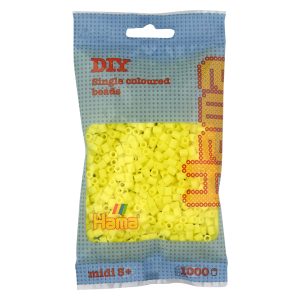 Hama midi perler 1000 pcs pastel yellow
