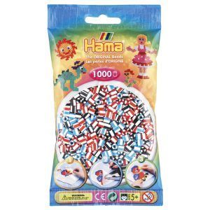 Hama midi striped perler 1000 stk