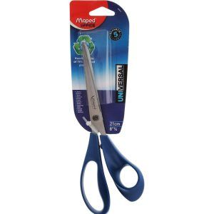 Saks maped universal 21cm sort/blå