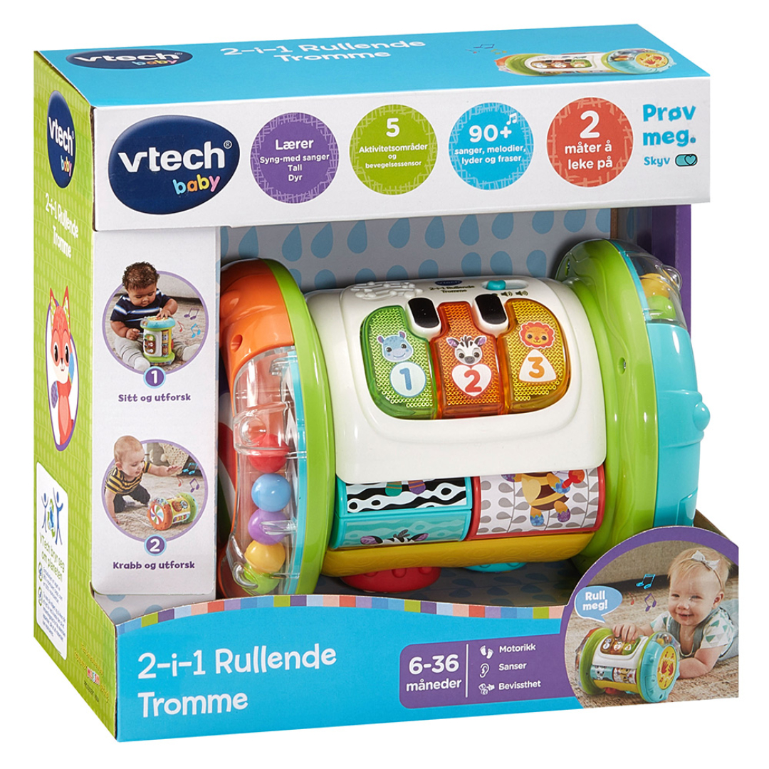 Vtech 2- in 1 rolling explorer drum no