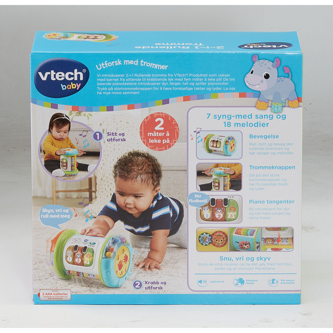Vtech 2- in 1 rolling explorer drum no - Bilde 5