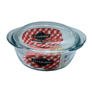 Cuisine ildfast rund 1,1 liter m/lokk