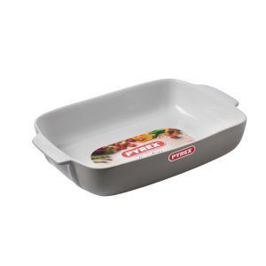 Pyrex signatur ildfast form hvit 30x22 c